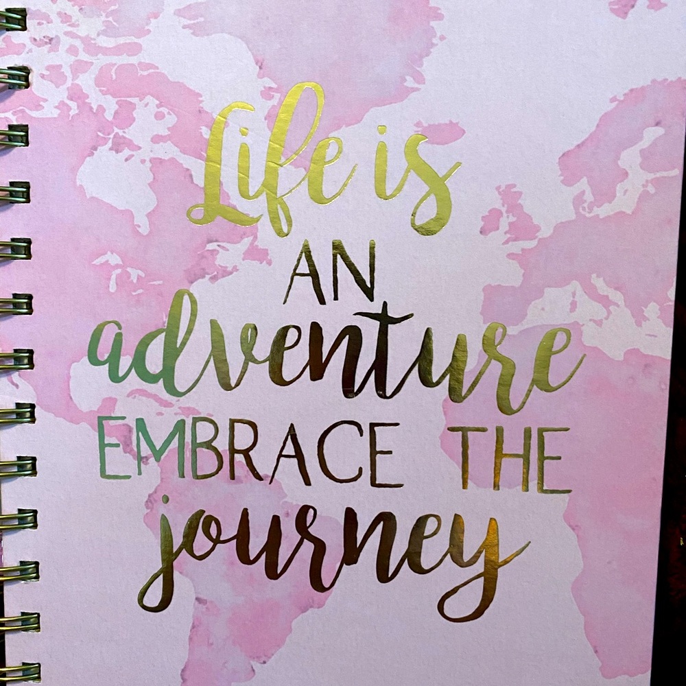 Deco journal spiral lined pages